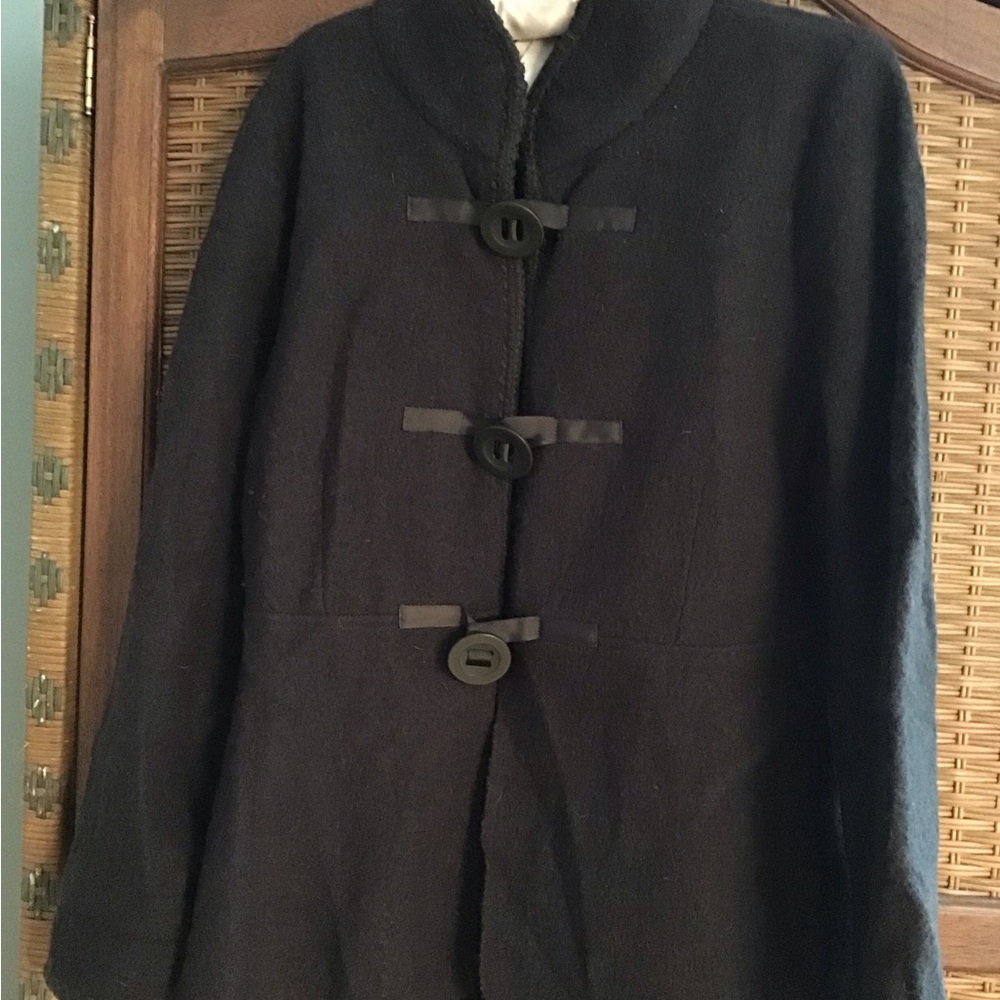 Cynthia Rowley Brown Peplum  skirted Coat